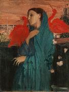 Edgar Degas Young Woman with Ibis France oil painting artist